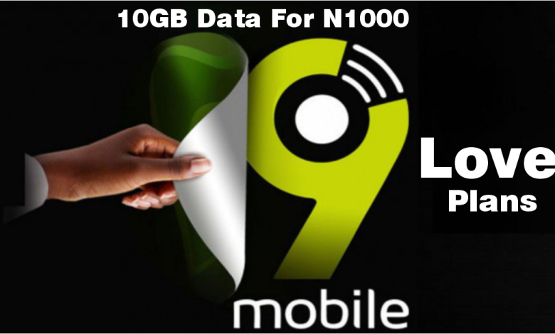 9Mobile Data With Love Plans